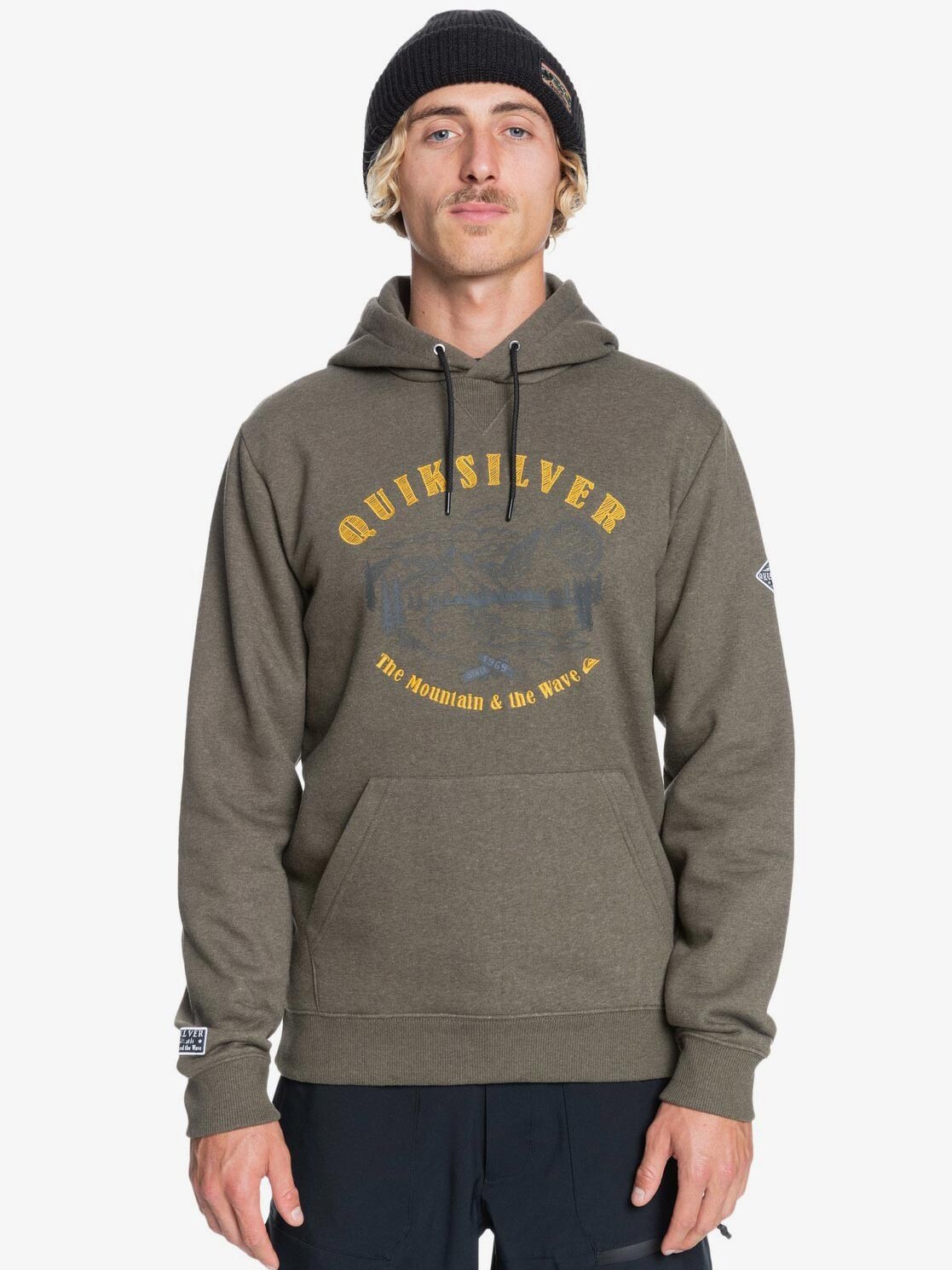 

Толстовка Quiksilver BIG LOGO SNOW HOODIE, зеленый