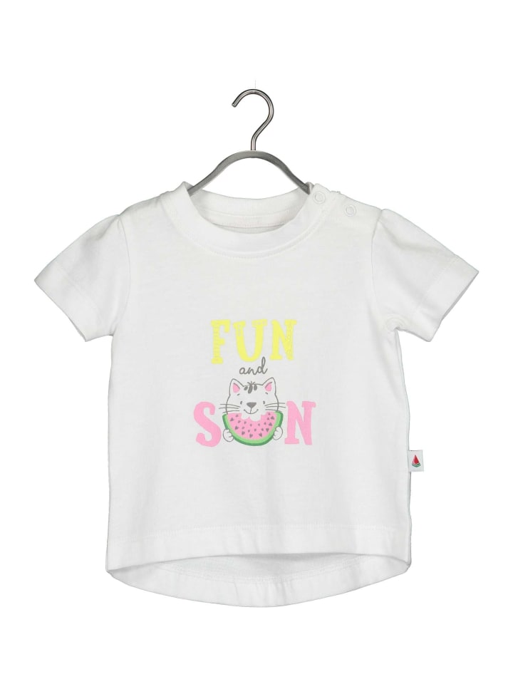 

Детская толстовка с короткими рукавами, белая Blue Seven