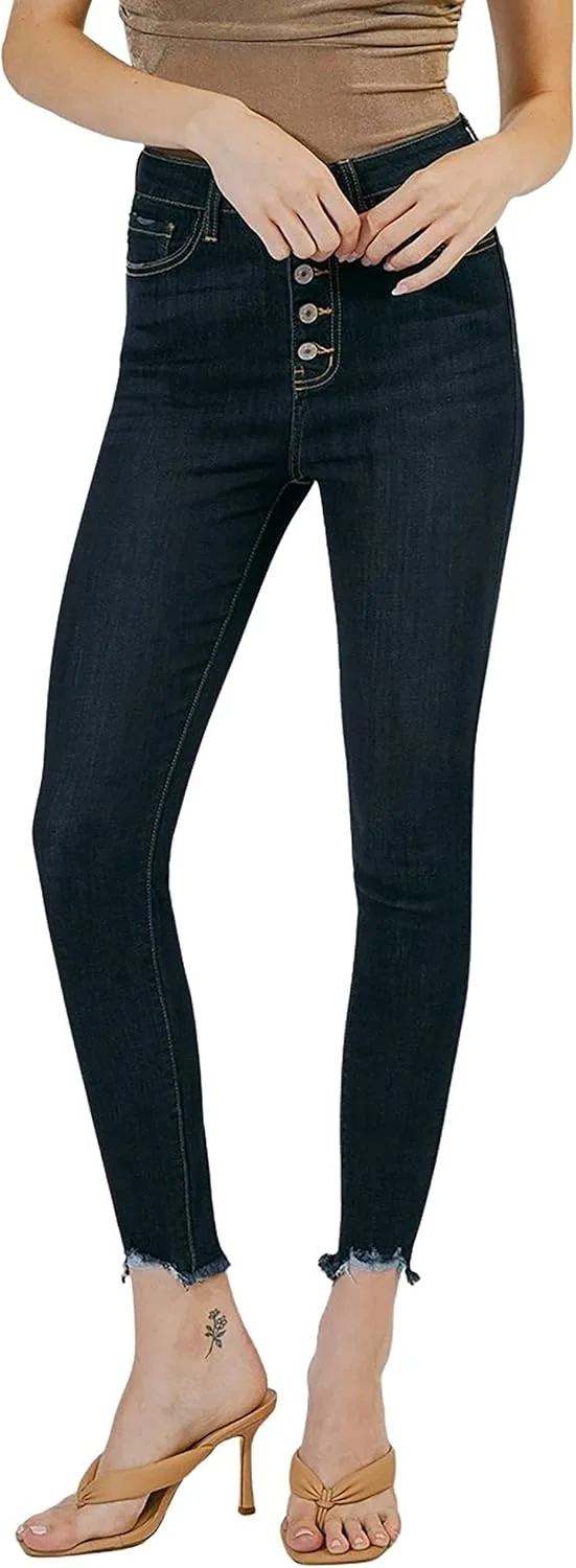 

Женские джинсы Kan Can High Rise Button Fly Super Skinny