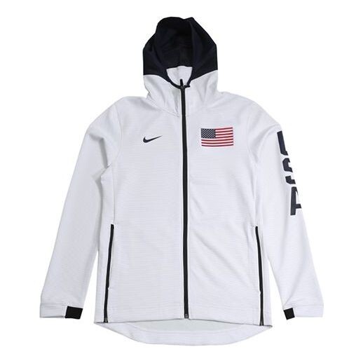 

Куртка Nike Captain America World Cup Basketball Sports hoodie Jacket White, белый