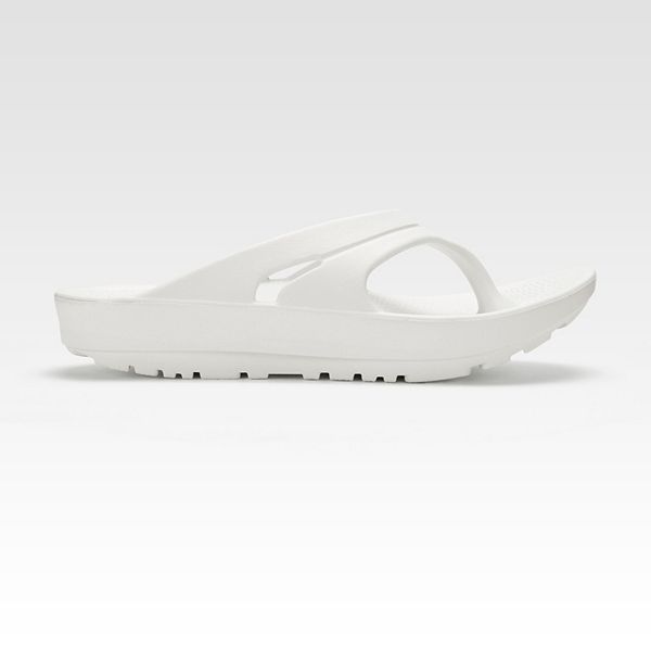 Взрослые легкие амортизирующие восстановительные шлепанцы Oka Recovery Footwear, Ice Plunge White — фото 3