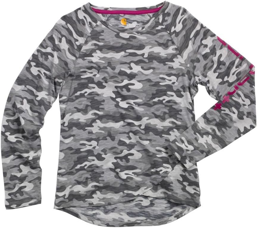 

Футболка Carhartt с принтом тюльпана для маленьких девочек, Heather