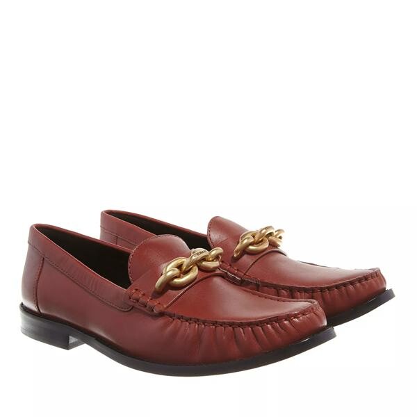 

Лоферы jess leather loafer Coach, красный