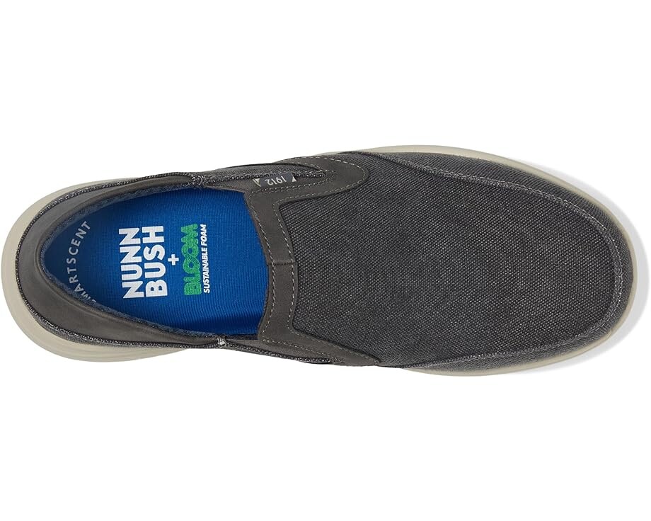 Кроссовки Nunn Bush Conway EZ Canvas Moccasin Toe Slip-On Easy Slip-In Loafer, серый — фото 2