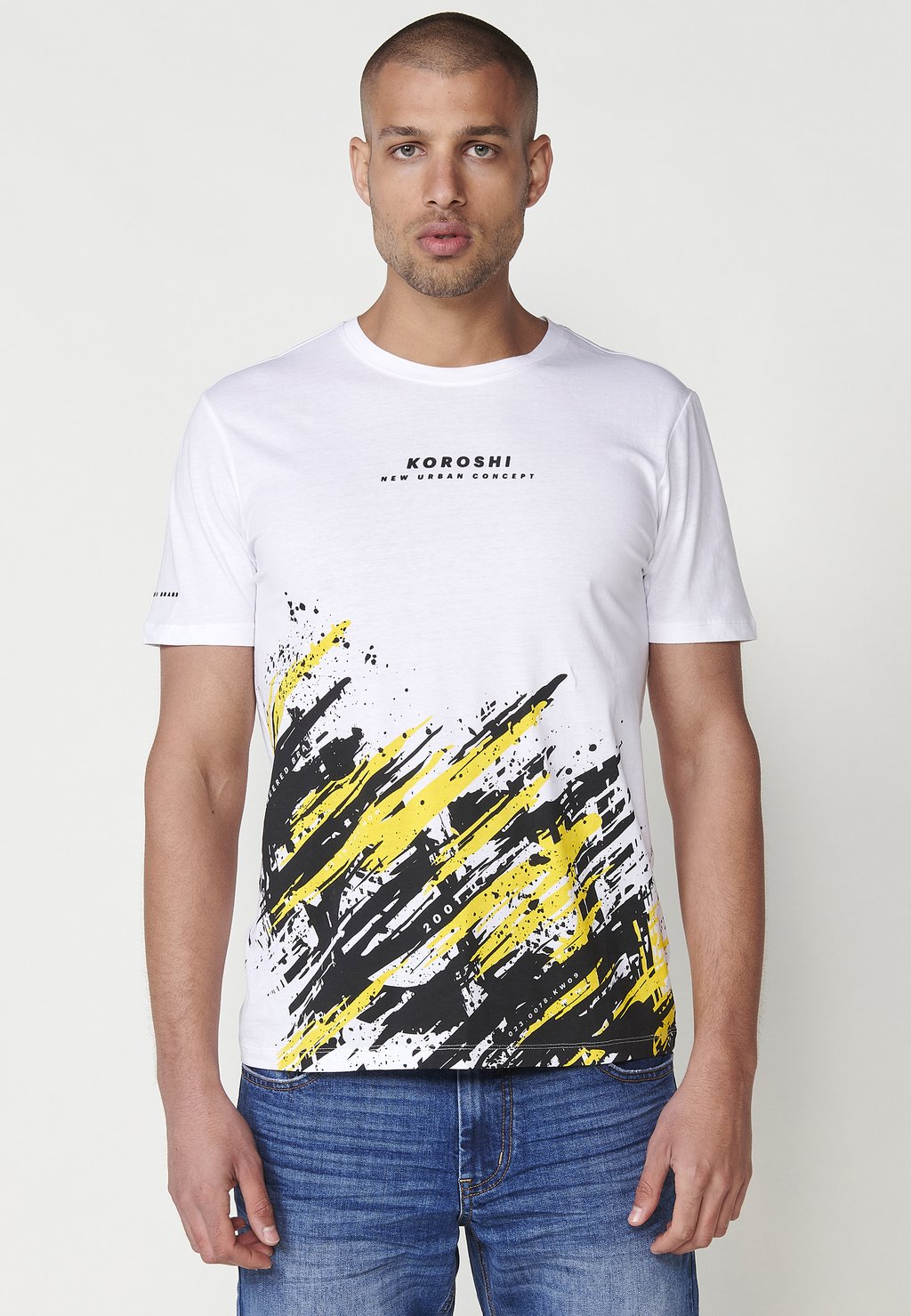 

Футболка с принтом SHORT-SLEEVED Koroshi, белый