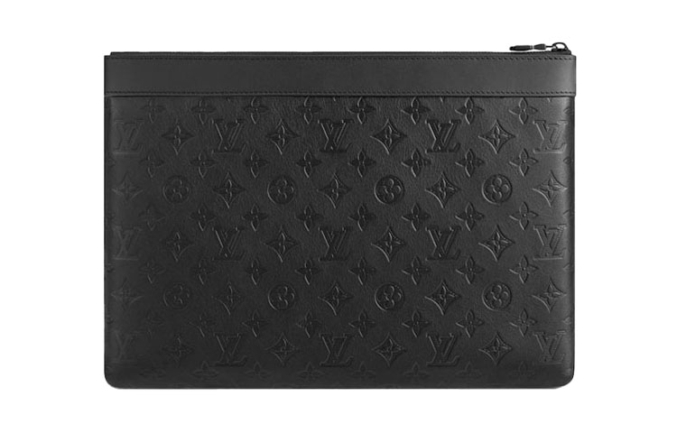 Discovery Calfskin Clutch Large мужской черный LOUIS VUITTON, Set (Bag+Dust Bag)