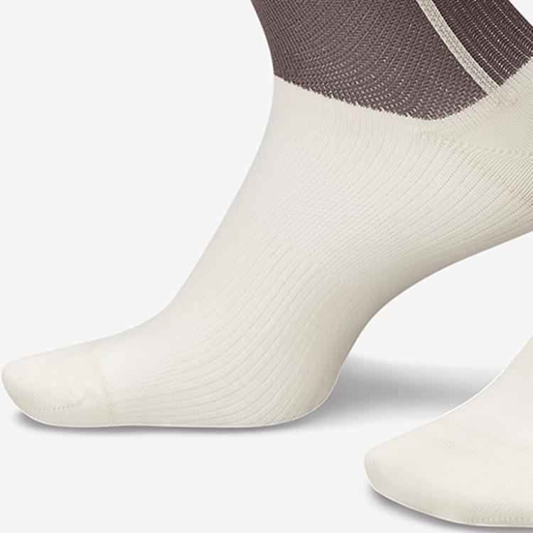 Женские носки щиколотки 3 пары Nike, серый/белый/зеленый — фото 4