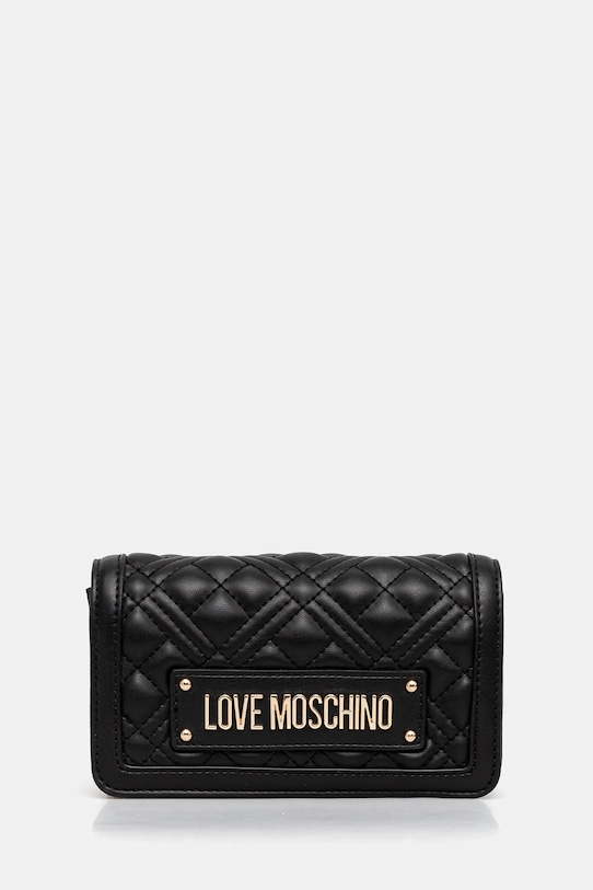 

Кожаный клатч Love Moschino, черный