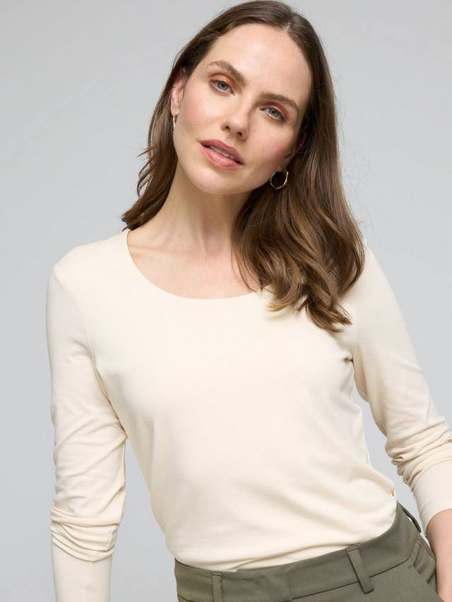 

Топ Darcey с круглым вырезом Celtic & Co., Antique White