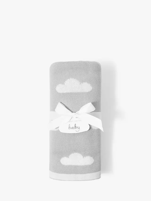 

Детское одеяло Katie Loxton Cloud Print, Grey, серый