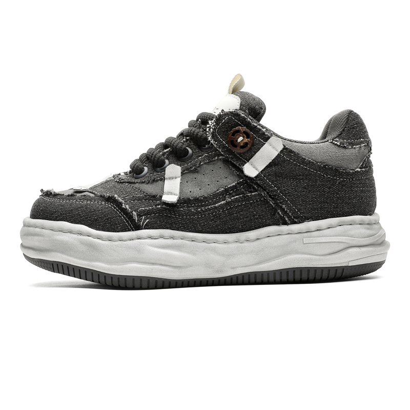 

MUYI Низкие скейтборд кроссовки унисекс серые женские, цвет Gray Women's