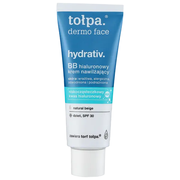 

Гиалуроновый увлажняющий крем для лица с spf30, 40 мл Tołpa Dermo face hydrativ bb