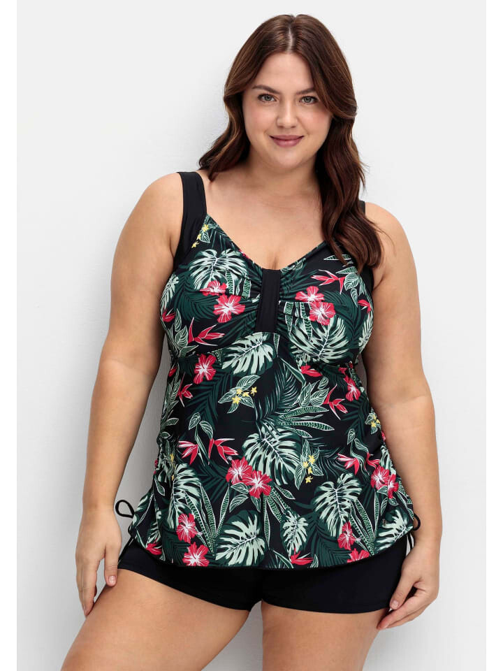 

Верх бикини sheego Tankini Top, цвет schwarz gemustert