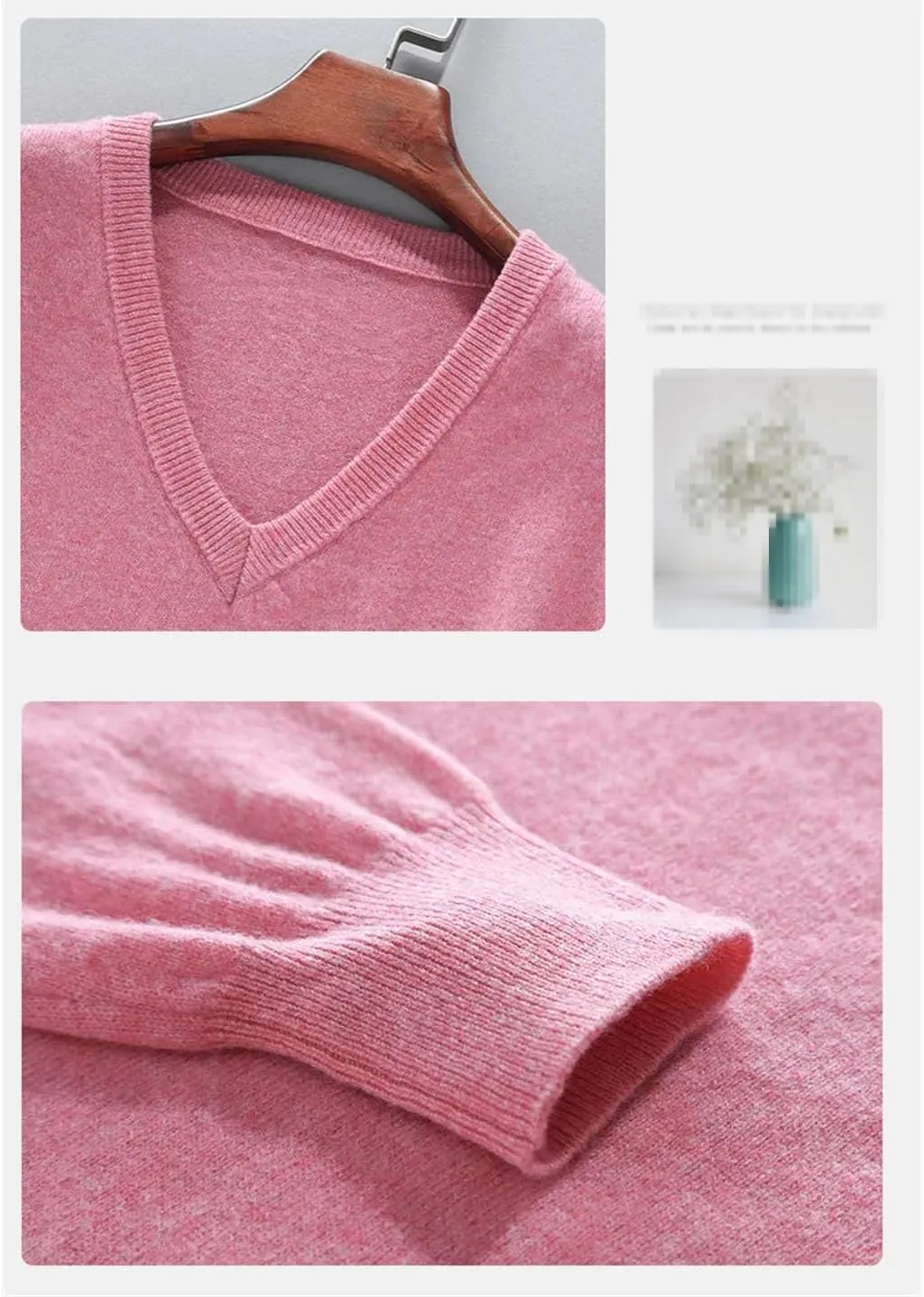 Мужской свитер из кашемира V-Neck — фото 4