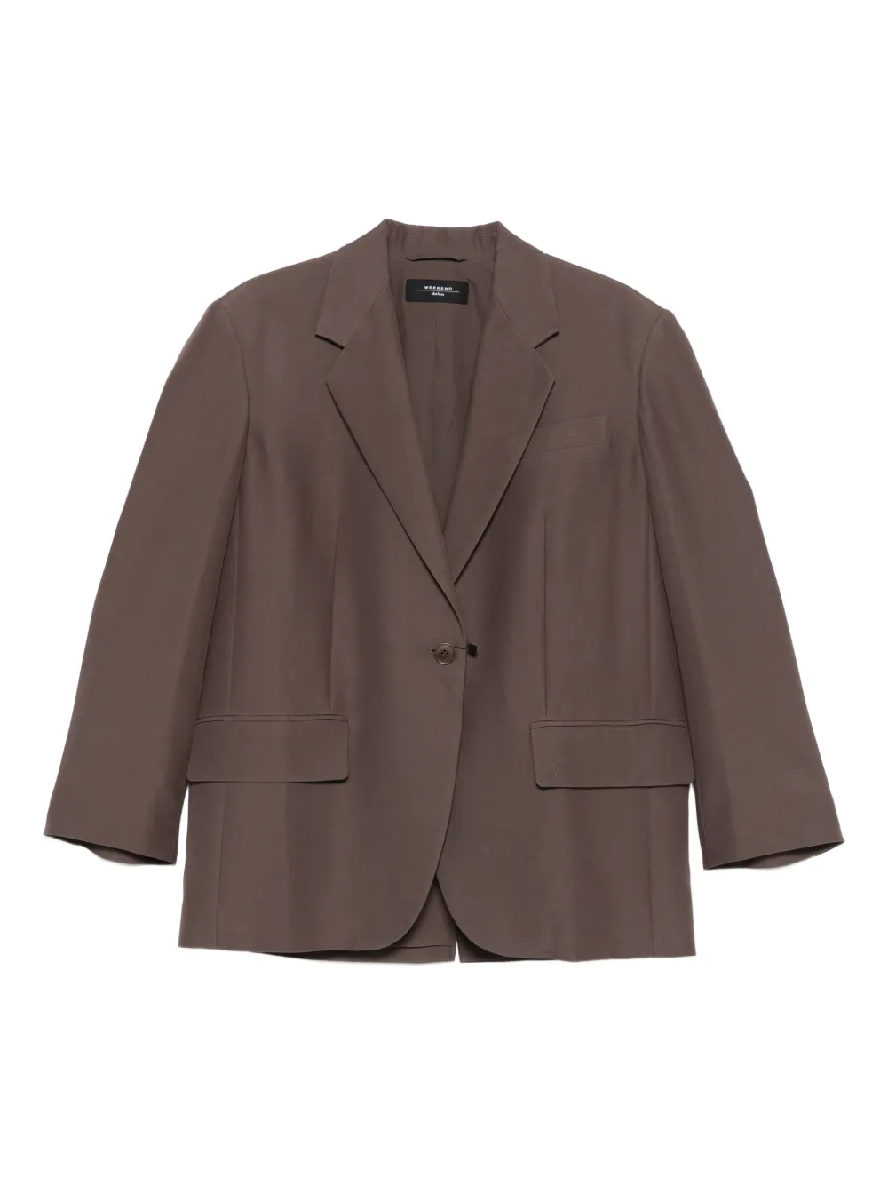 

Блейзер с приспущенными плечами Weekend Max Mara, коричневый