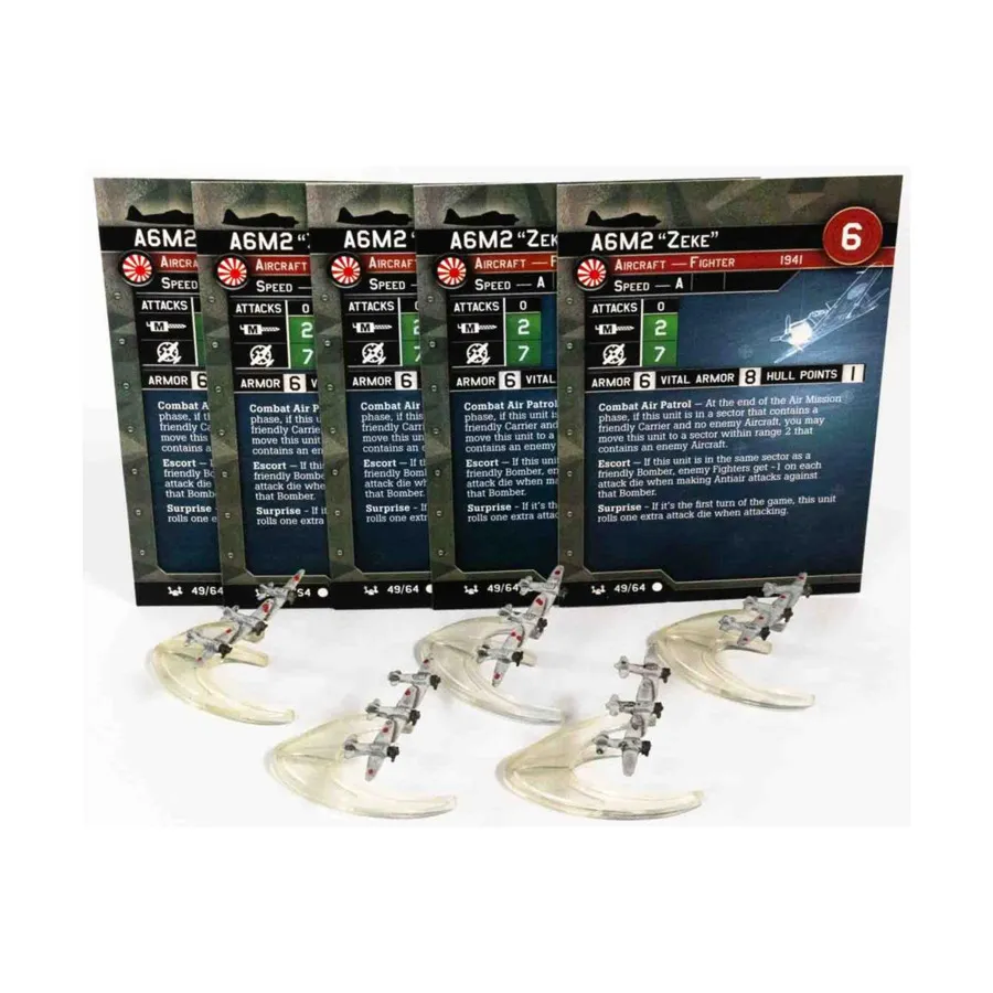 

А6М2 «Зик» (С) x5, Axis & Allies - Collectible Miniatures Game - War at Sea - Base Set Singles