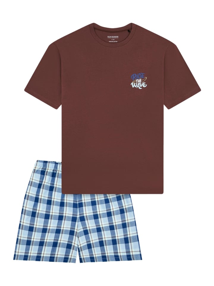 

Schiesser Хлопковая пижама для сна в Гаване