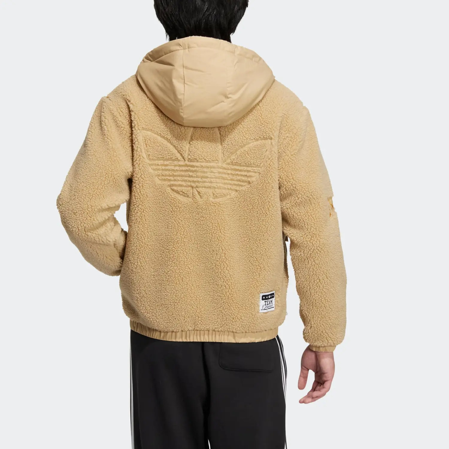 Куртка Mc Sherpa унисекс желтая Adidas Originals, желтый — фото 2