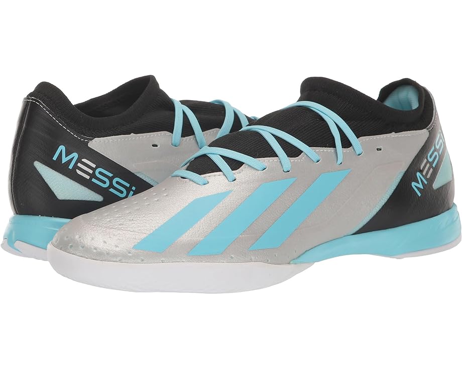 

Кроссовки Adidas X Crazyfast Messi.3 Indoor, цвет Silver Metallic/Bliss Blue/Core Black