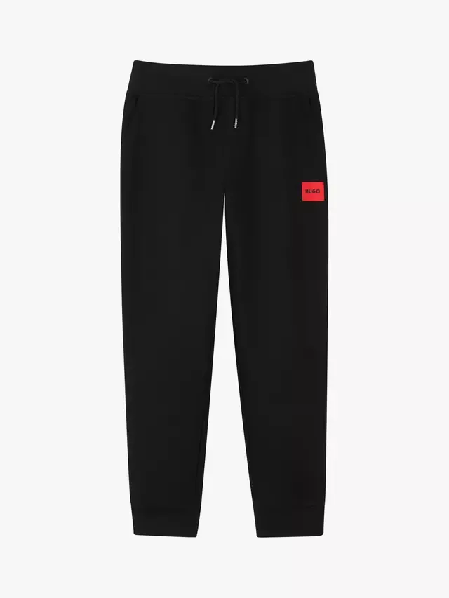 Детские спортивные брюки на завязках, черные HUGO BOSS