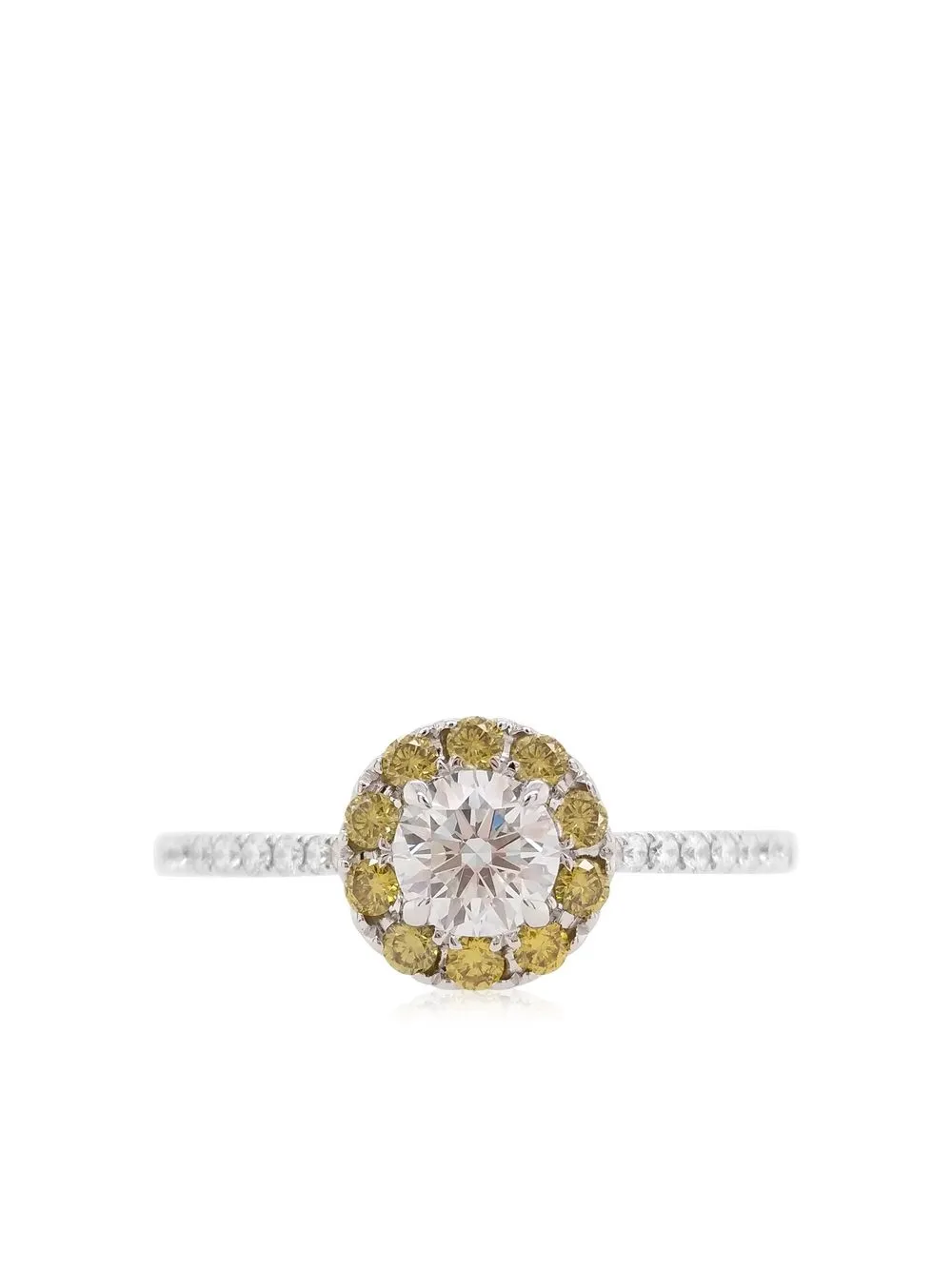 

Кольцо из белого золота с бриллиантом HYT Jewelry, серебяный
