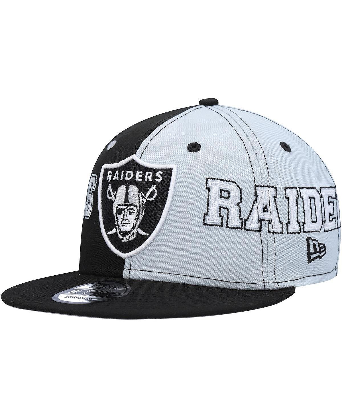 

Мужская черно-серая кепка Snapback Las Vegas Raiders Team Split 9FIFTY New Era