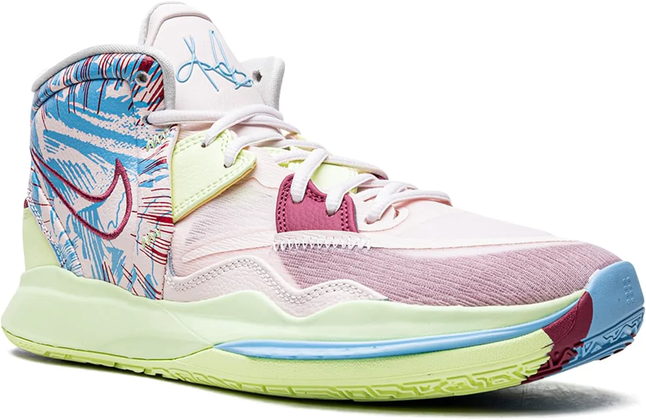 Мужские баскетбольные кроссовки Nike Kyrie Infinity 1 World 1 People DO9614-800 в цветах Safety Orange/Gorge Green/Sesame/Black, мультиколор — фото 2