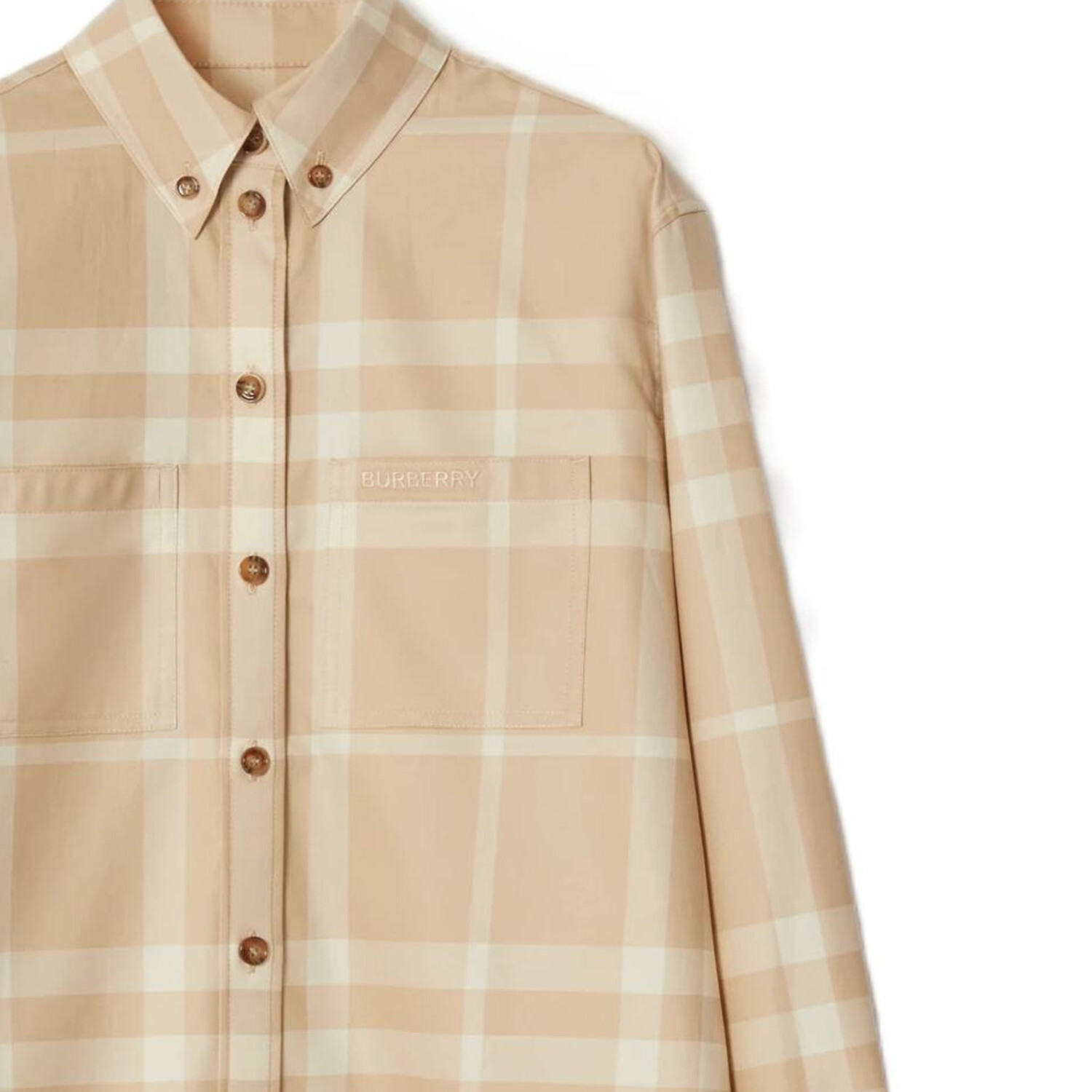 Рубашка женская Burberry, желто-коричневый — фото 4