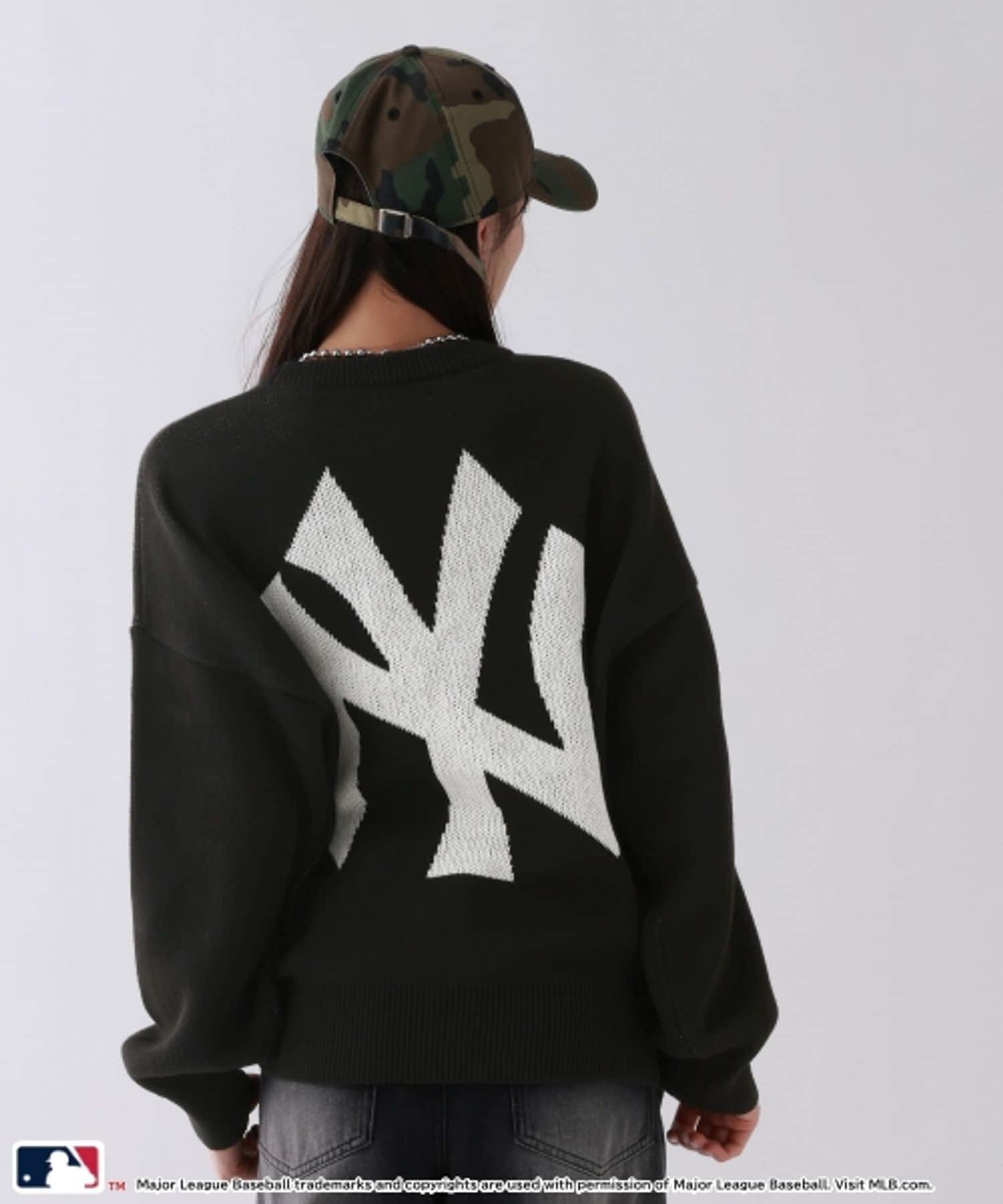 Свободный вязаный топ Repipi Armario, Black x Yankees 09