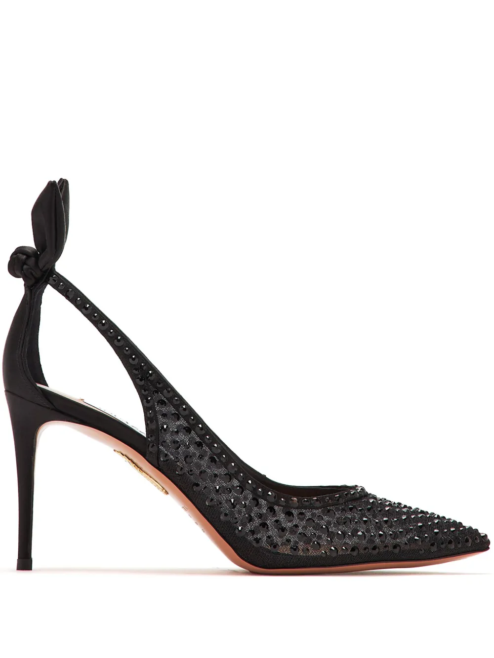 Туфли с кристаллами Aquazzura, черный
