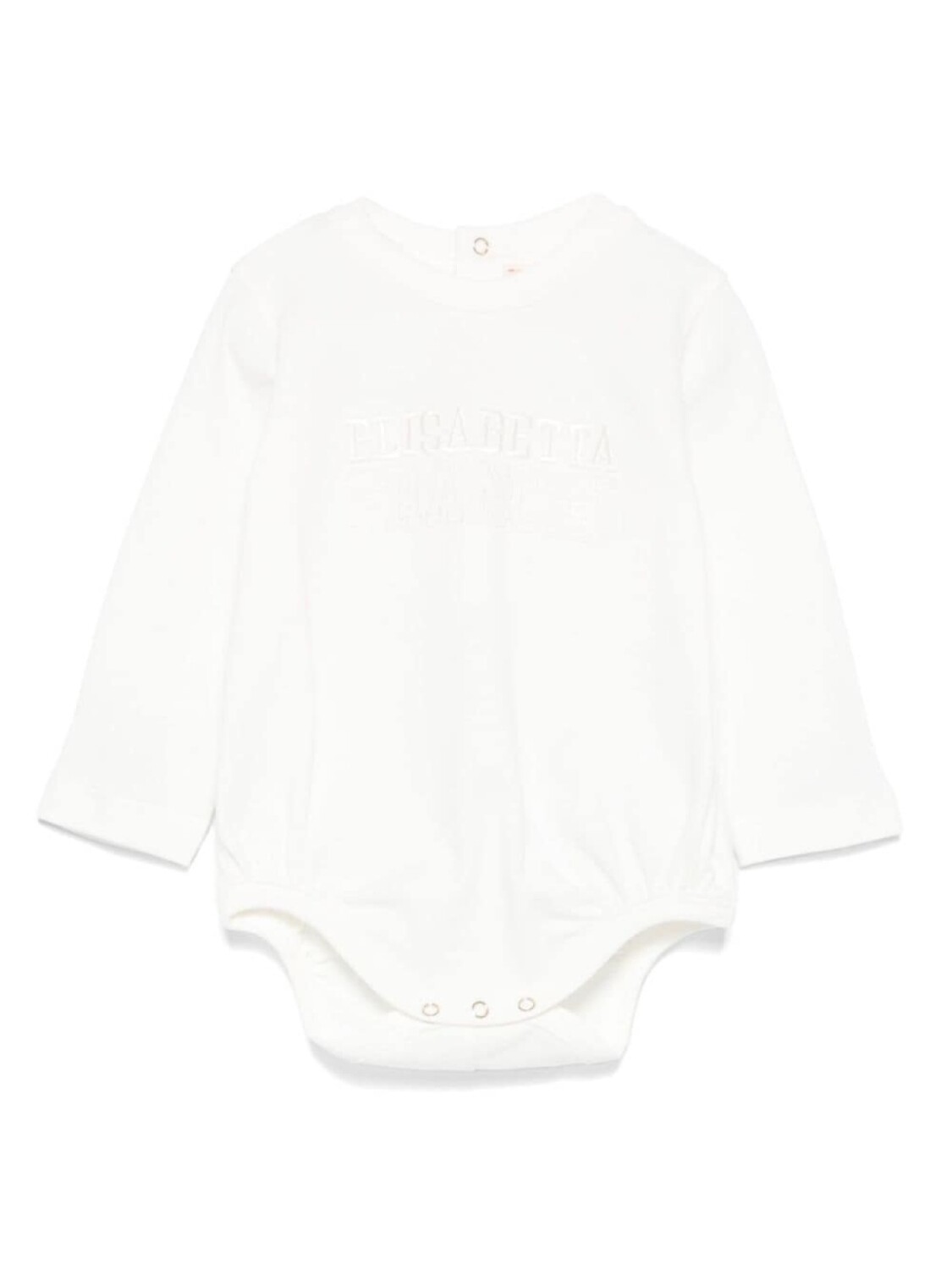 

Боди Elisabetta Franchi La Mia Bambina с вышитым логотипом, белый