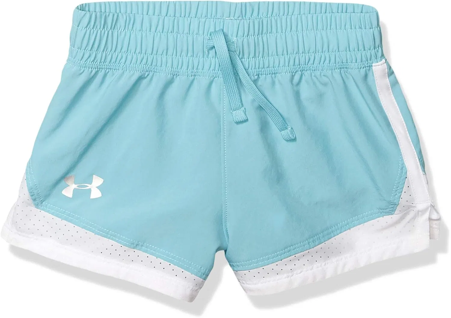Шорты Under Armour Girls' Sprint Shorts, Blue Haze (425)/Metallic Silver