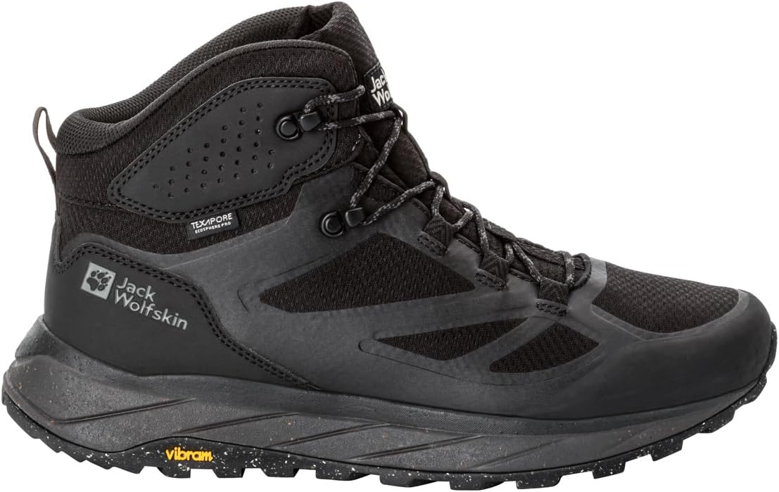 Мужские ботинки Jack Wolfskin Terraventure Texapore Mid M, черный — фото 3