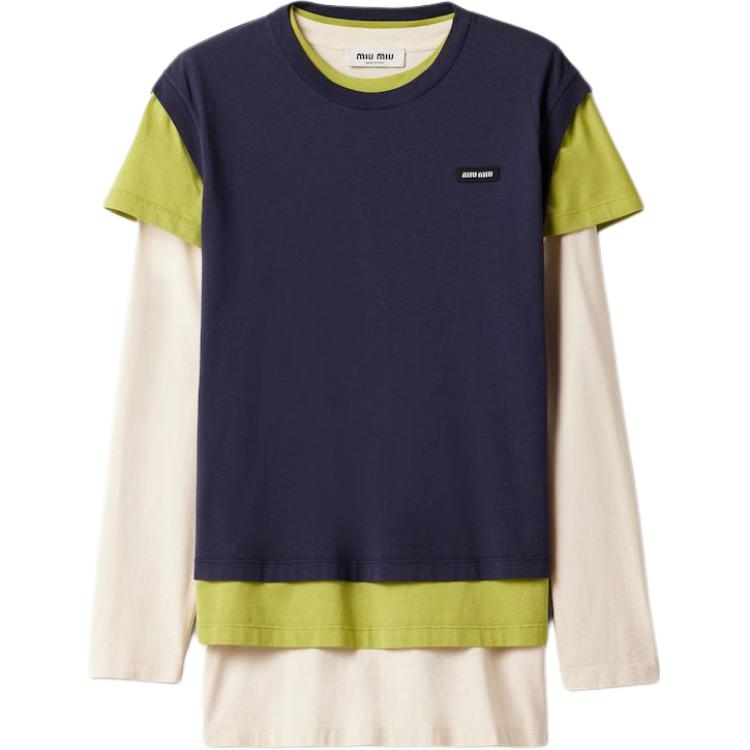 

Набор из трёх футболок с логотипом MIU MIU, синий