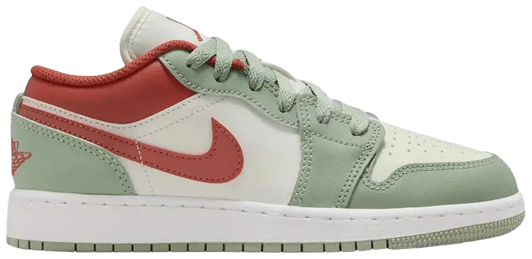 Кроссовки Air Jordan 1 Low GS, зеленый