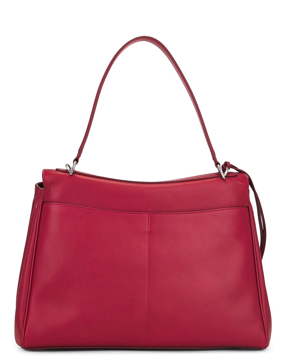 Средняя сумка Rodeo с верхней ручкой Balenciaga, Cherry Red — фото 4