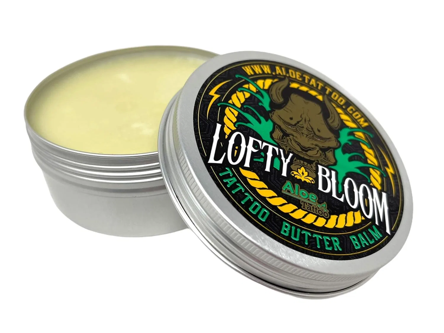 Бальзам-масло для татуировок INKgrafiX Aloe Tattoo Butter Balm Lofty Bloom, 150 мл Tattoo [Inkgrafix] Piercing — фото 2
