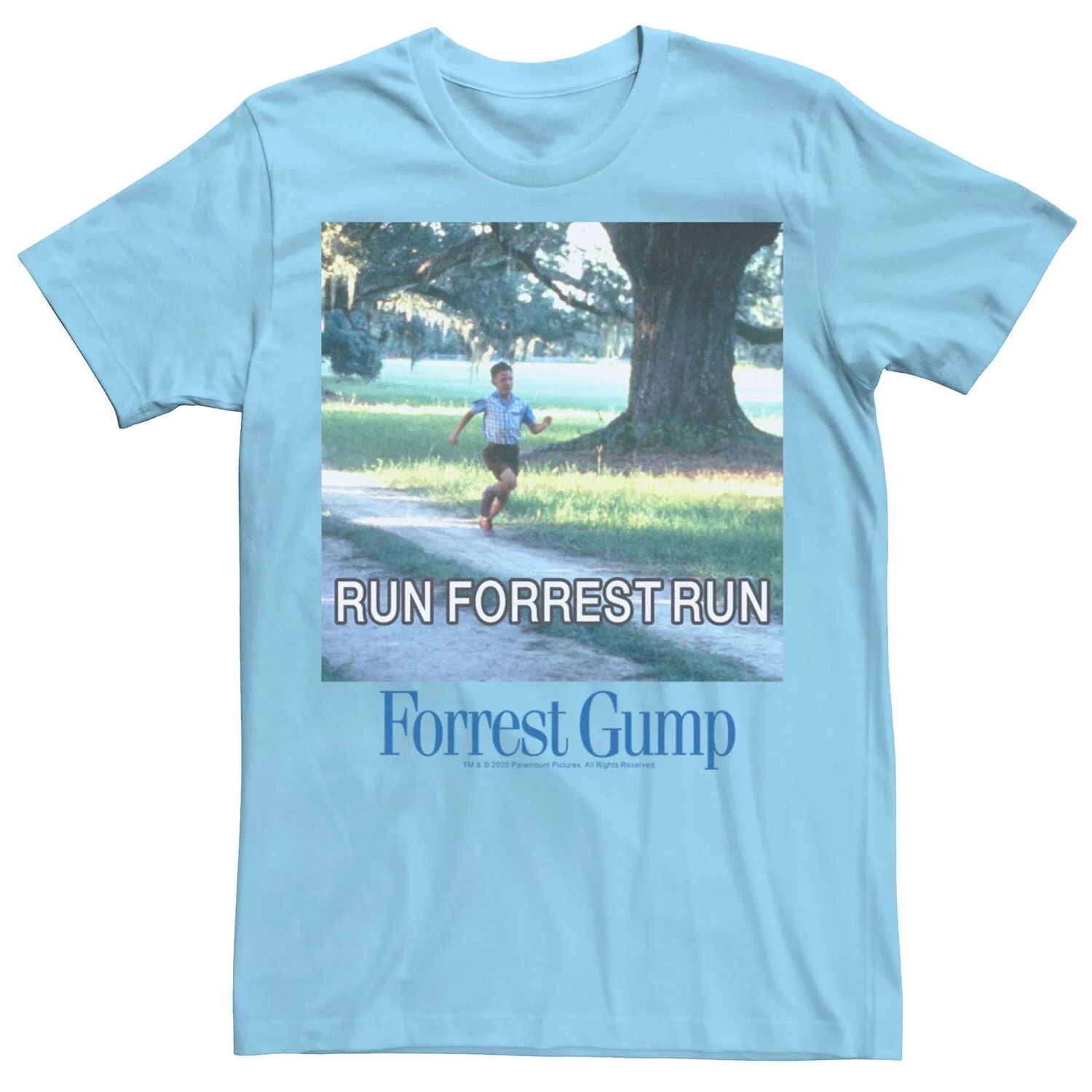 

Мужская футболка Forrest Gump Run Forrest Run с фотопанелями Licensed Character