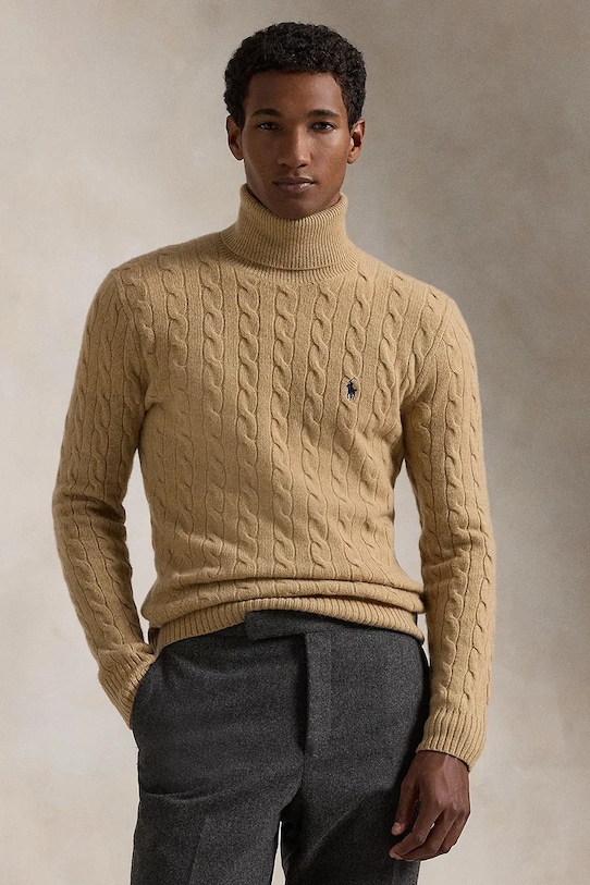 

Шерстяной свитер Polo Ralph Lauren, бежевый