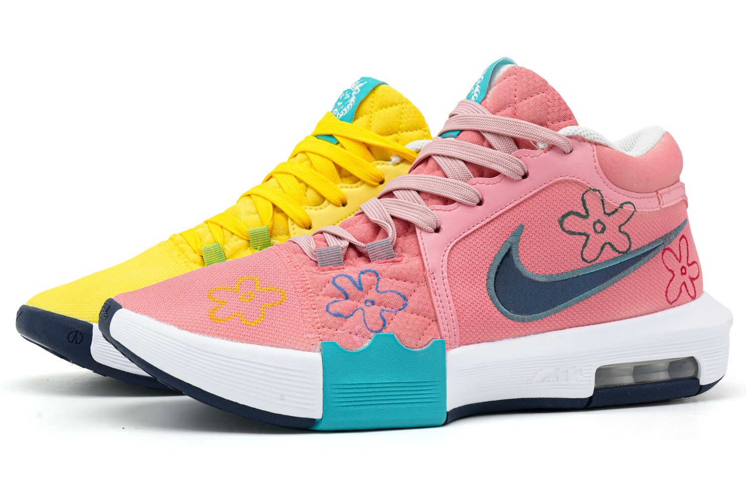 

Nike Кроссовки Witness 8 мужские низкие желтые розовые