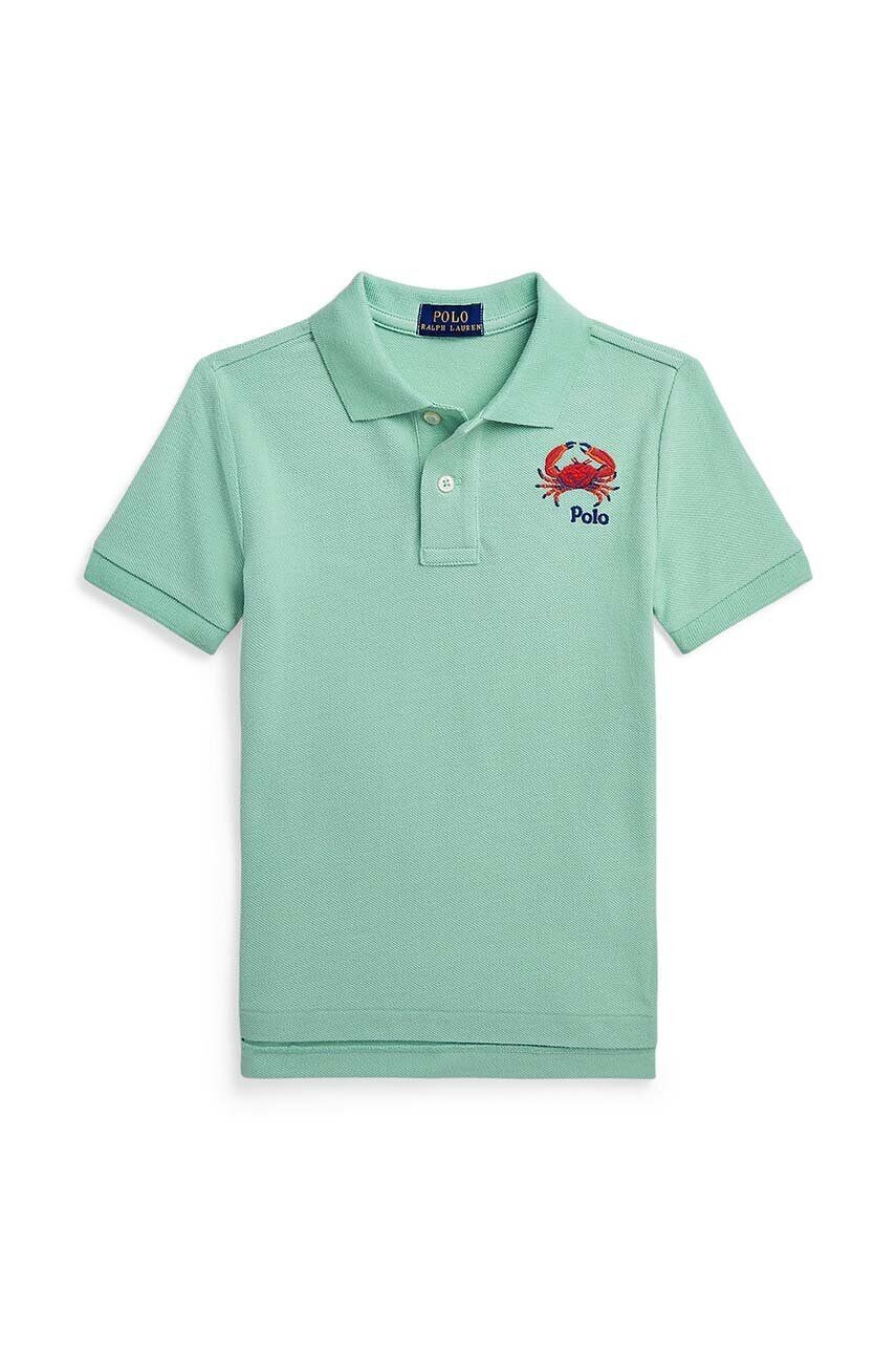 

Шерстяное поло для мальчика Polo Ralph Lauren, зеленый