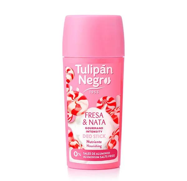 

Дезодорант-карандаш Kiss Fresa Y Nata Tulipan Negro, 60 ml