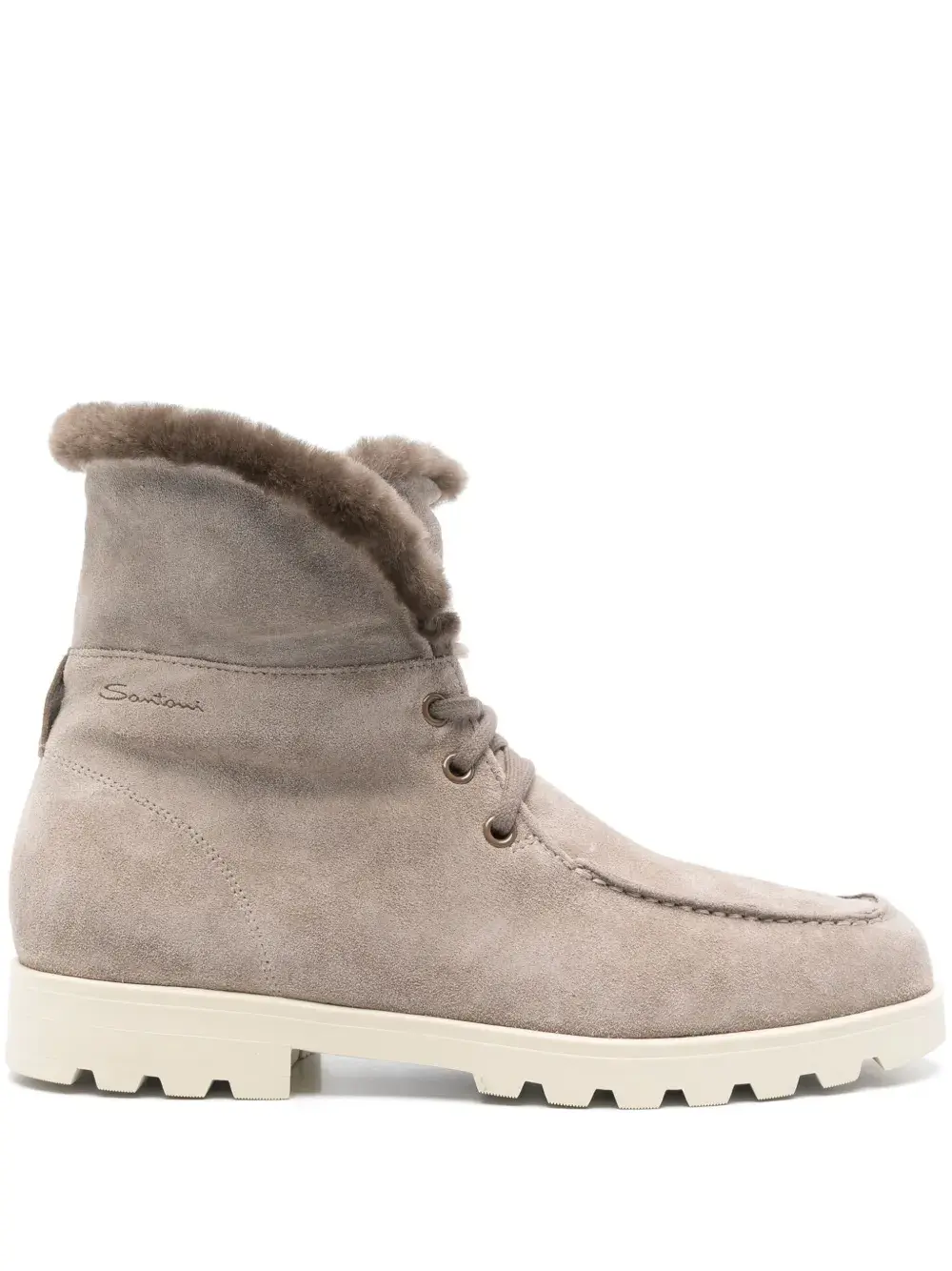 Ботинки хайкеры Santoni, нейтральный
