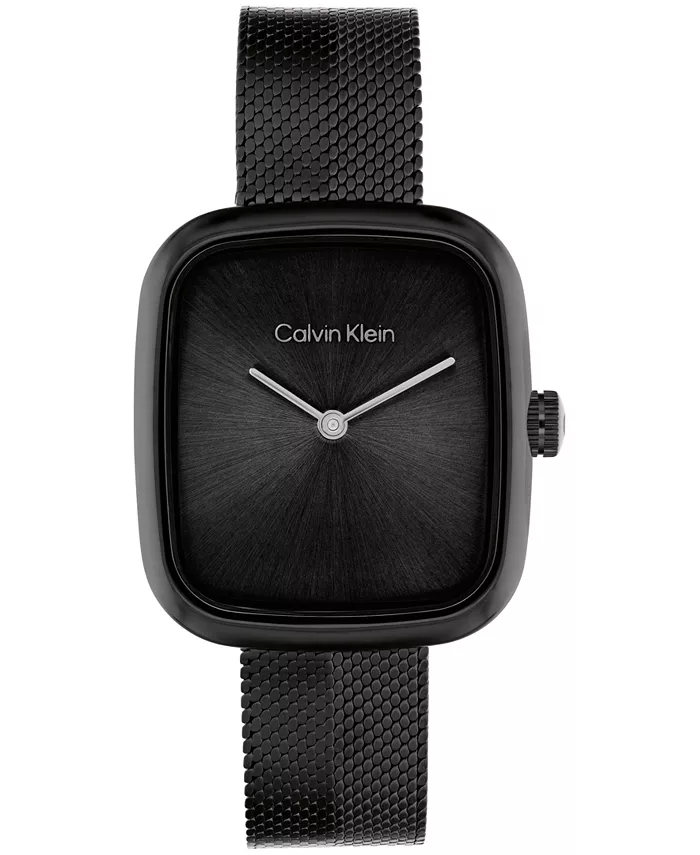 

Женские часы Adore Ionic с черным стальным браслетом-сеткой, 30 мм Calvin Klein