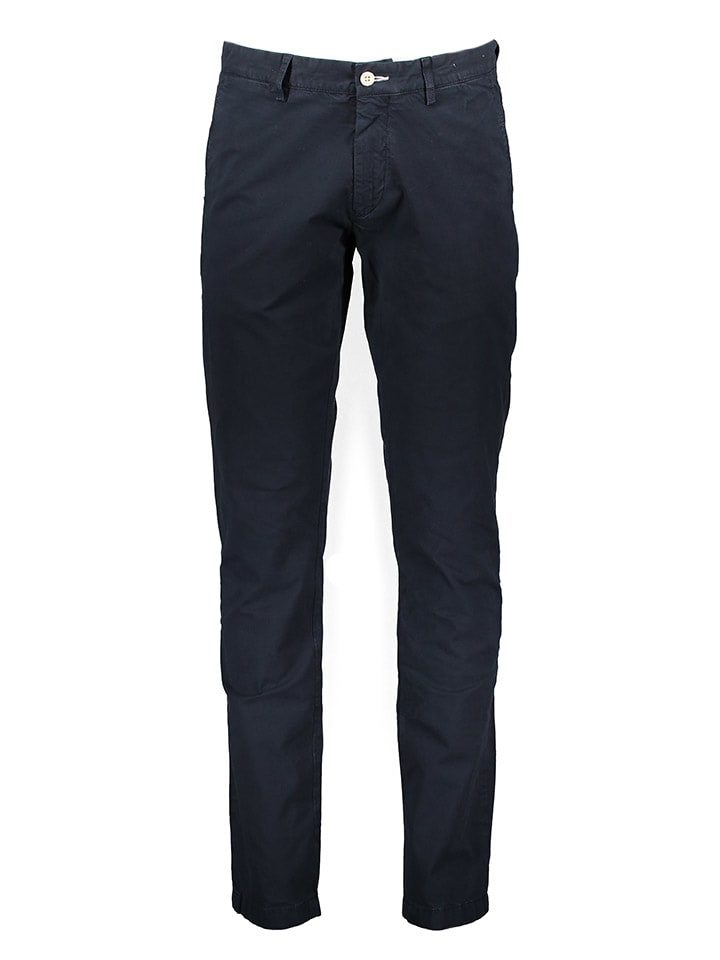 

Gant Брюки чинос - приталенный крой - темно-синего цвета