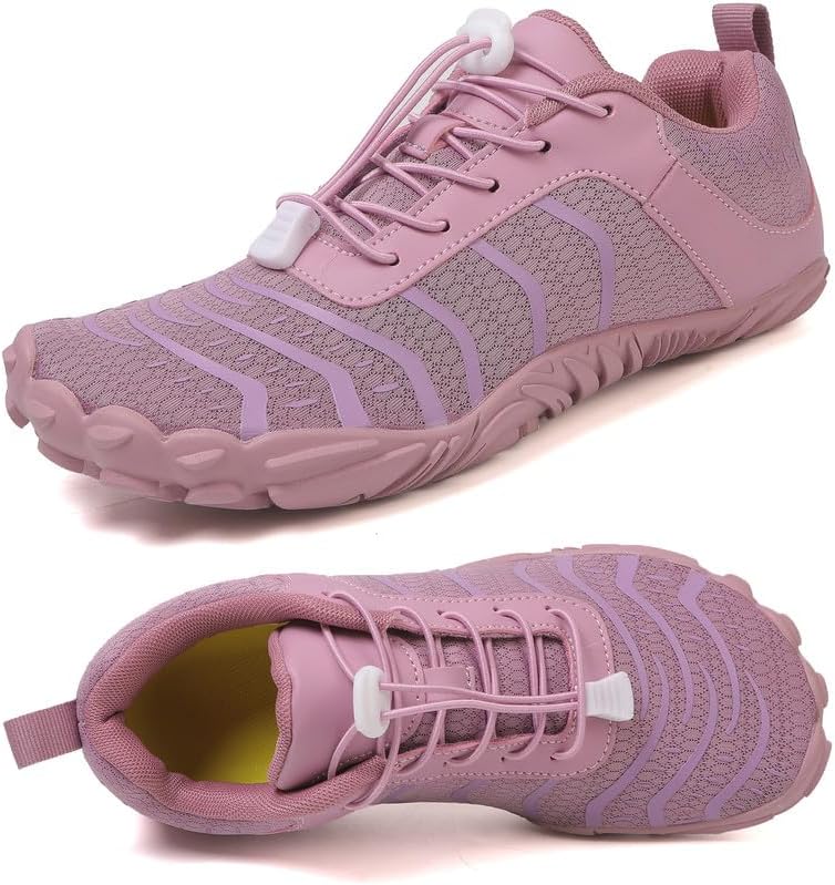 

Кроссовки для мужчин и женщин, минималистичная обувь, обувь с нулевым перепадом, для тренировок, кросс-тренинга, походов, водная обувь, с широкой носочной частью, заземленная обувь для силовых тренировок и ходьбы Mifawa, фиолетовый