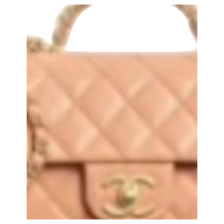CHANEL Сумка-крошка Grain Embossed Shiny Calfskin & Gold Metal женская Camel — фото 3