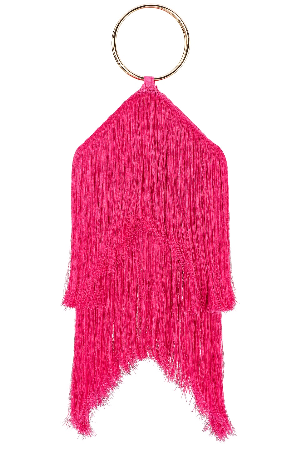 

Сумка с бахромой Jamie Olga Berg, fuchsia