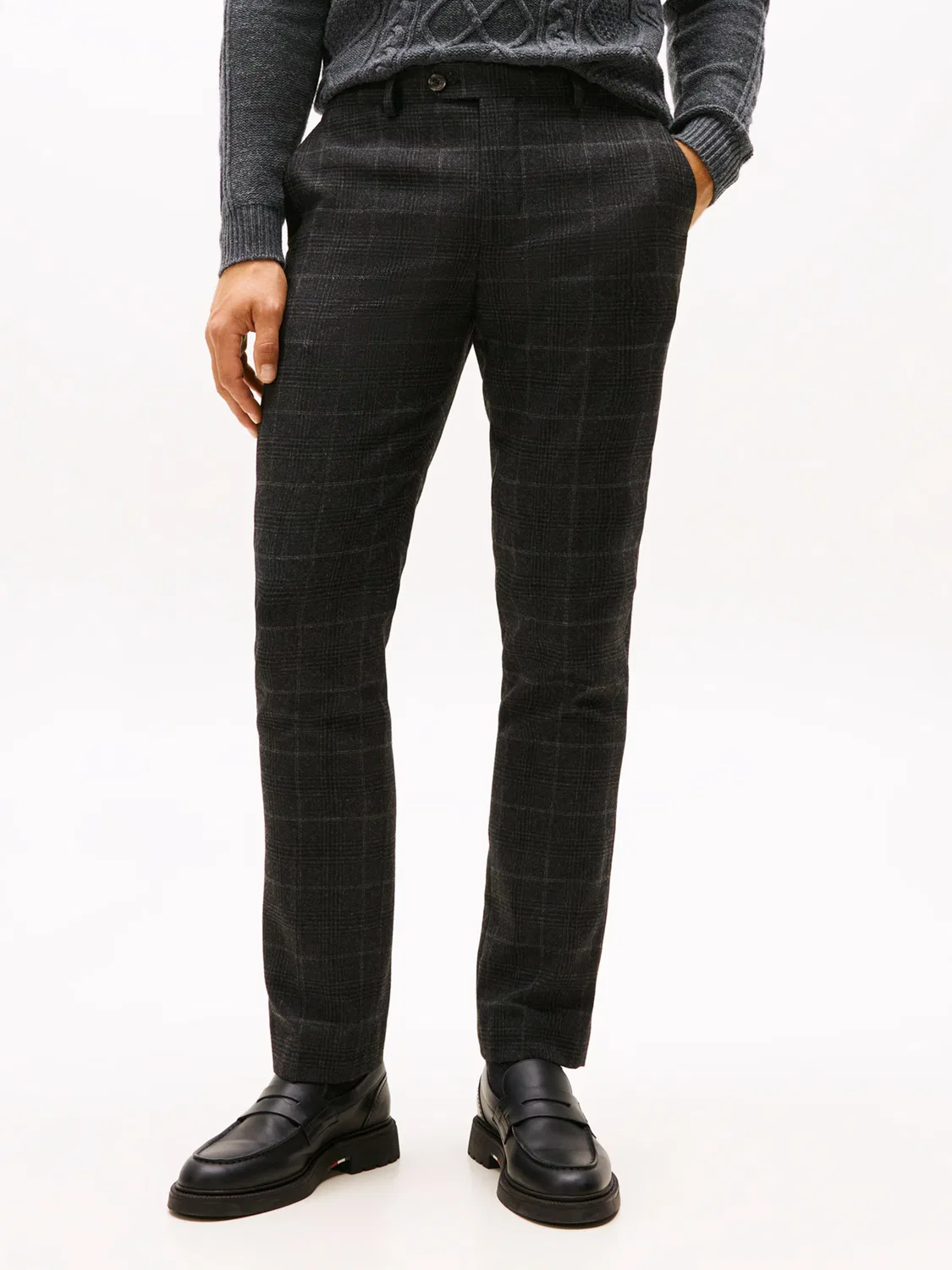 Обычные плиссированные брюки 'DENTON' Tommy Hilfiger, Anthracite/Dark Grey — фото 2