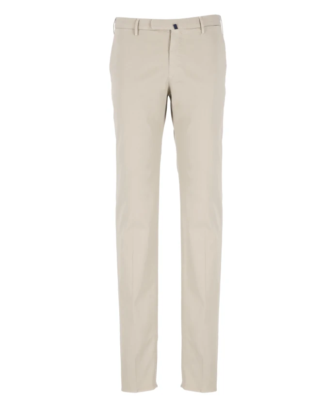 

Бежевые хлопковые брюки приталенного кроя Incotex, бежевый